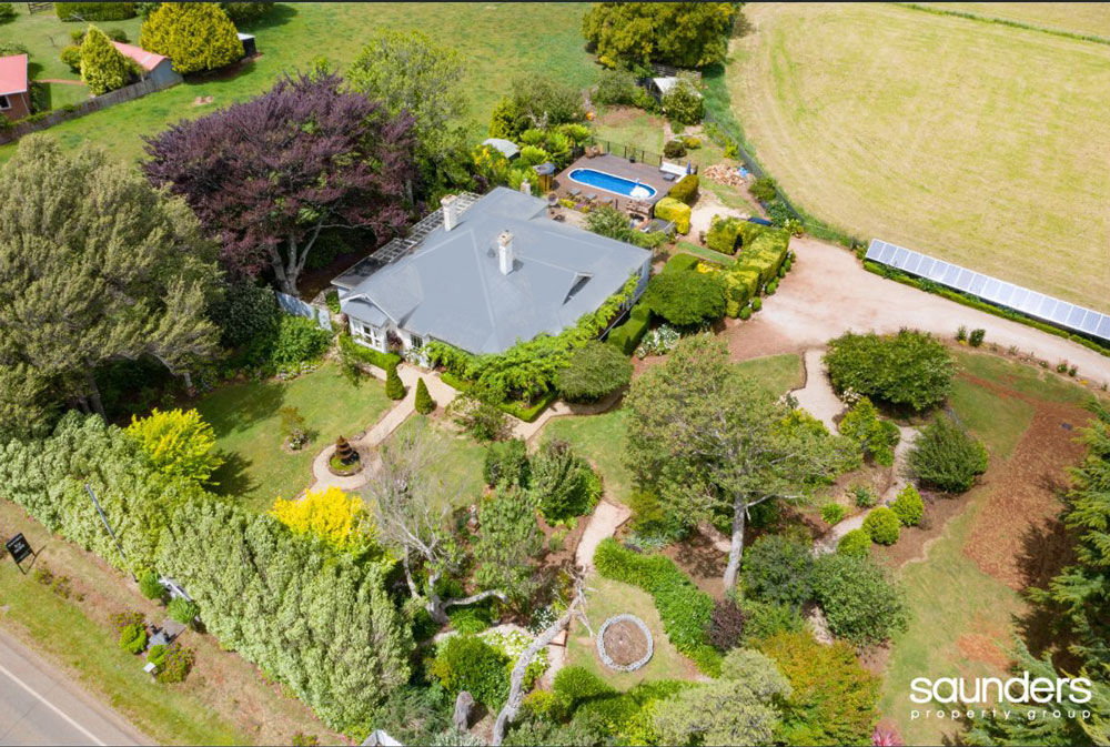 Aerial view of Willow Lodge